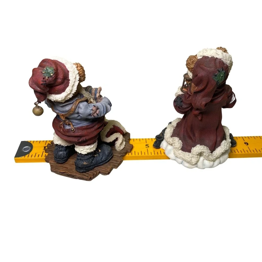 Boyds Bears Bearstone‎ Christmas Figurines Santa Wannabe Ghost Christmas Present